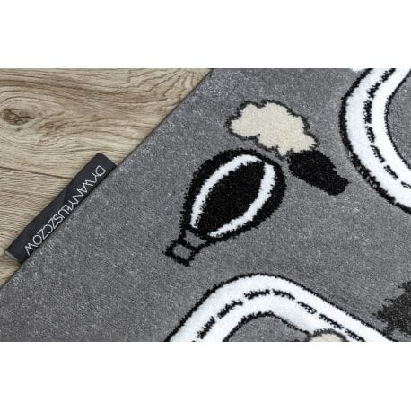Dywan PETIT TOWN MIASTO ULICE szary 160x220 cm