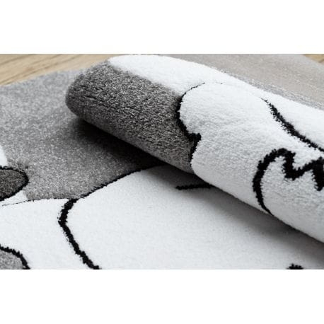 Dywan PETIT PUPPY PIESEK SZCZENIAK koło szary koło 120 cm