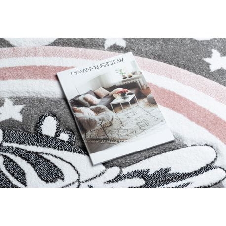 Dywan PETIT PONY KUCYK KONIK koło szary koło 120 cm