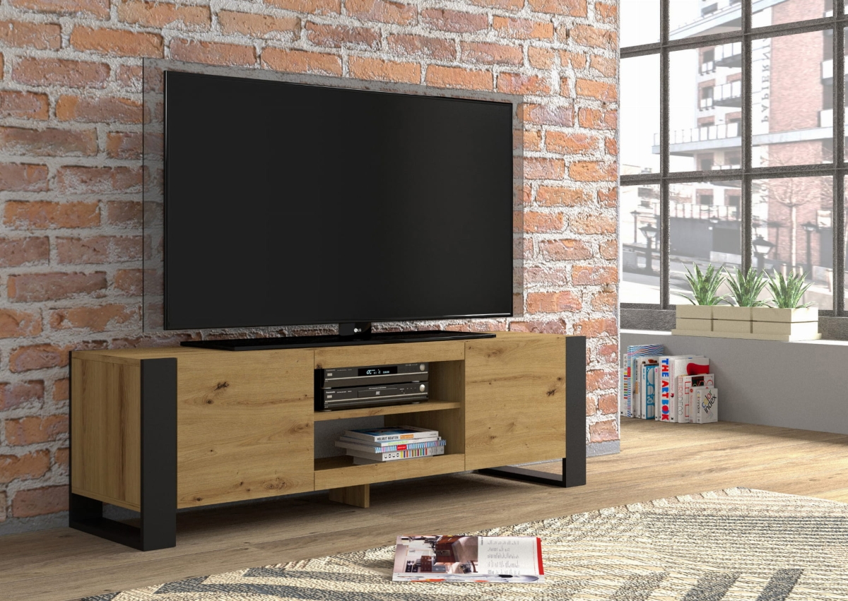 Szafka RTV Mondi 158 cm dąb artisan