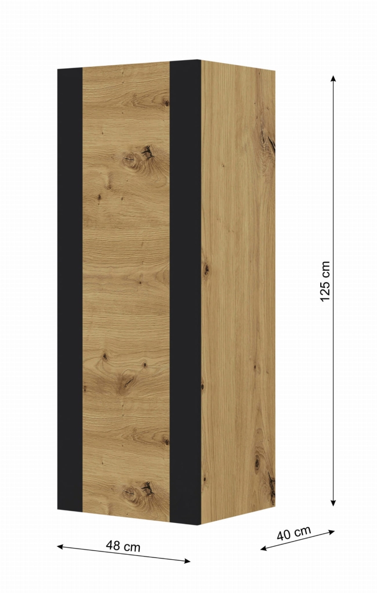 Witryna przeszklona szafka MONDI dąb artisan