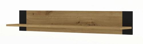 Półka wisząca 125 cm, dąb artisan, do salonu Mondi