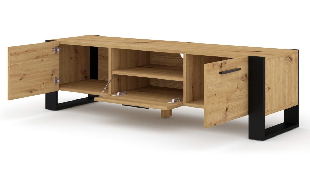 Szafka RTV Nuka 160 cm dąb artisan