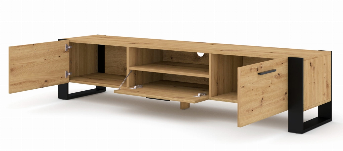 Szafka RTV Nuka 200 cm dąb artisan