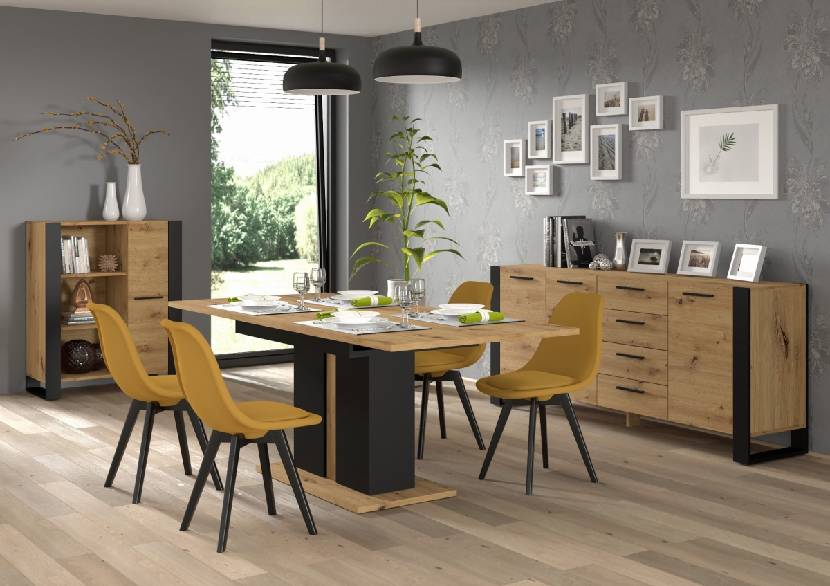 Stół rozkładany Nuka I 140-200x90 dąb artisan