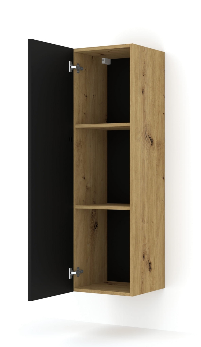 Szafka wisząca DUO 120 dąb artisan czarny mat