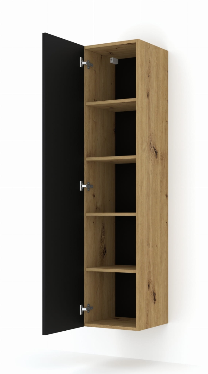 Szafka wisząca DUO 150 dąb artisan czarny mat