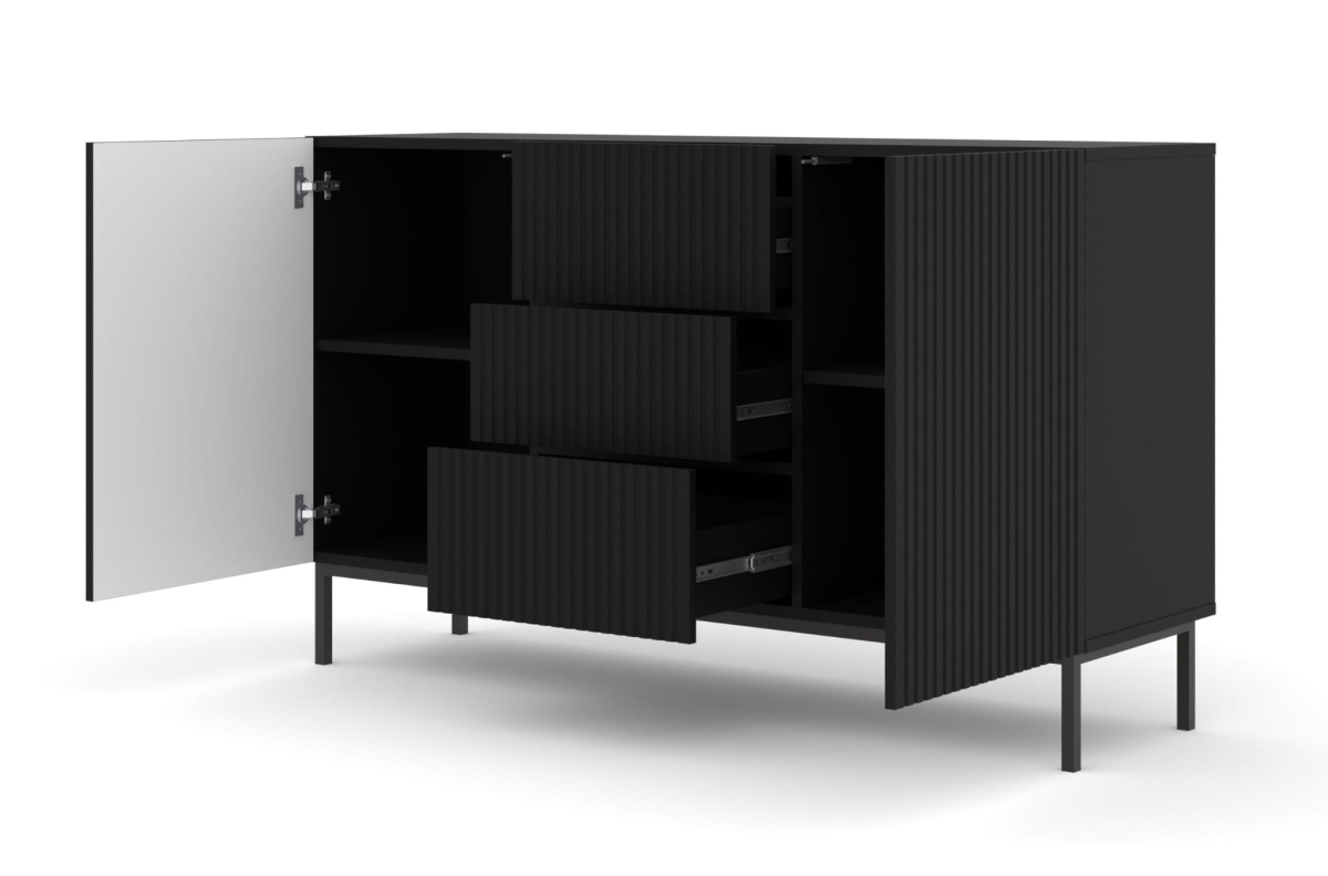 Ravenna B Komoda 150 2D3S frez MDF folia z ramą