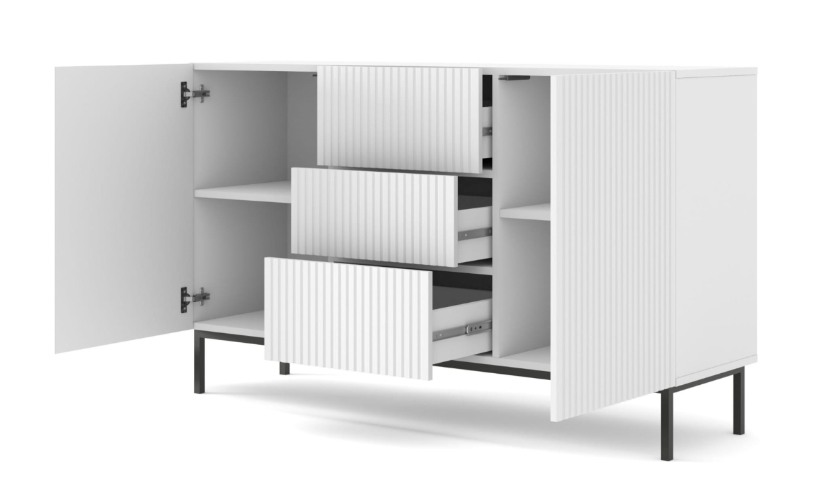 Ravenna B Komoda 150 2D3S frez MDF folia z ramą