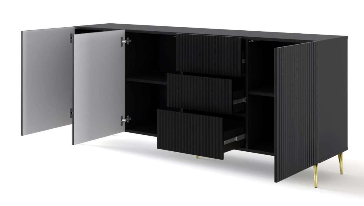 Ravenna B Komoda 200 3D3S frez MDF folia na szpilkach