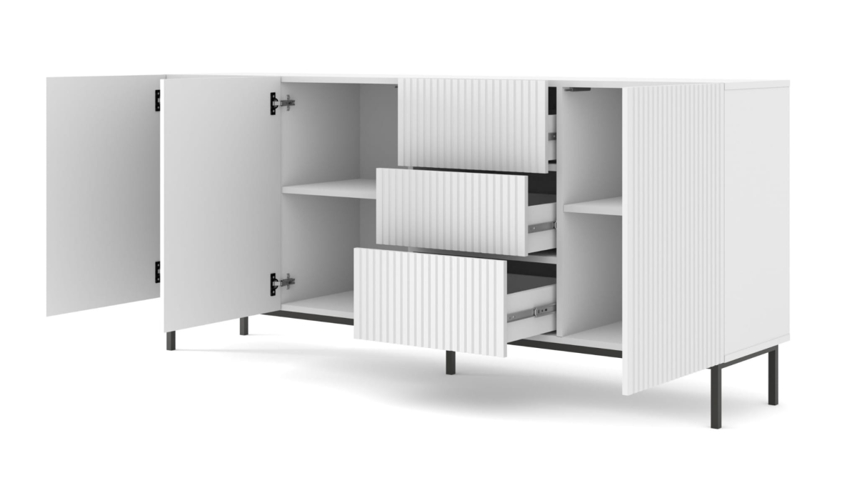 Ravenna B Komoda 200 3D3S frez MDF folia z ramą