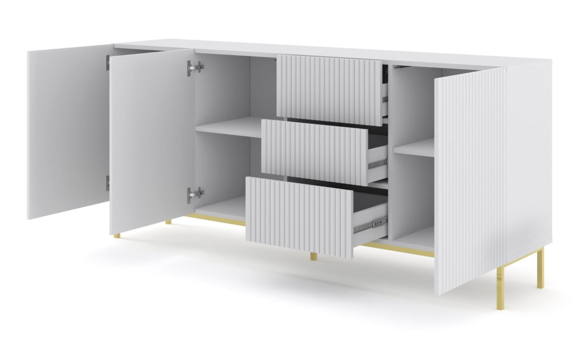 Ravenna B Komoda 200 3D3S frez MDF folia z ramą