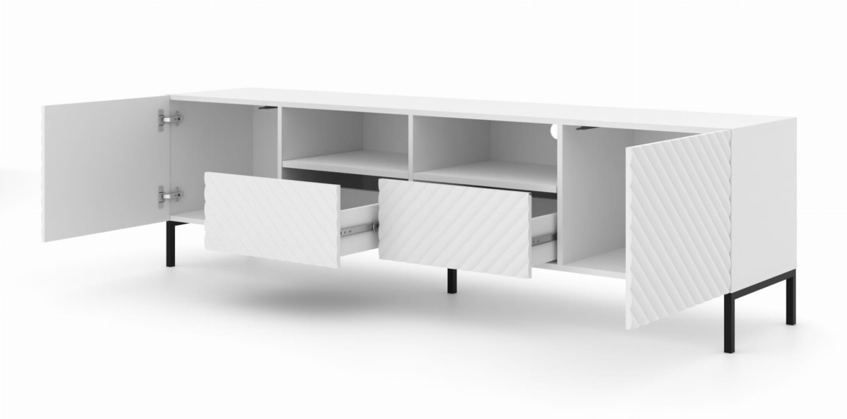 Szafka RTV Surf 200 2D2S biały mat