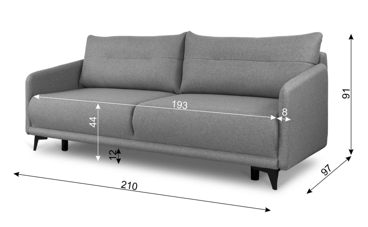 Kanapa sofa La Rose 3DL