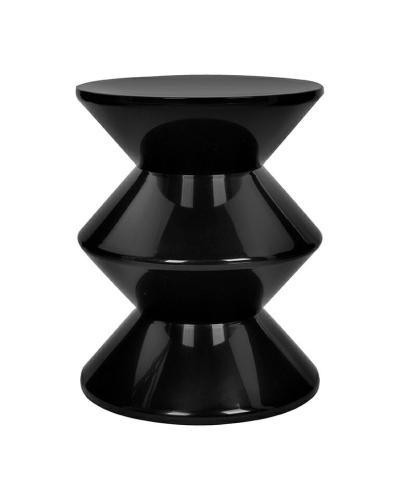  Stolik okrągły czarny 35 cm, do salonu Turn