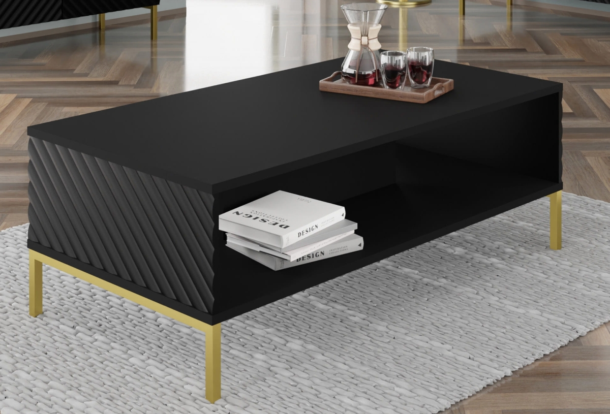 Stolik kawowy Surf 90x60 czarny mat