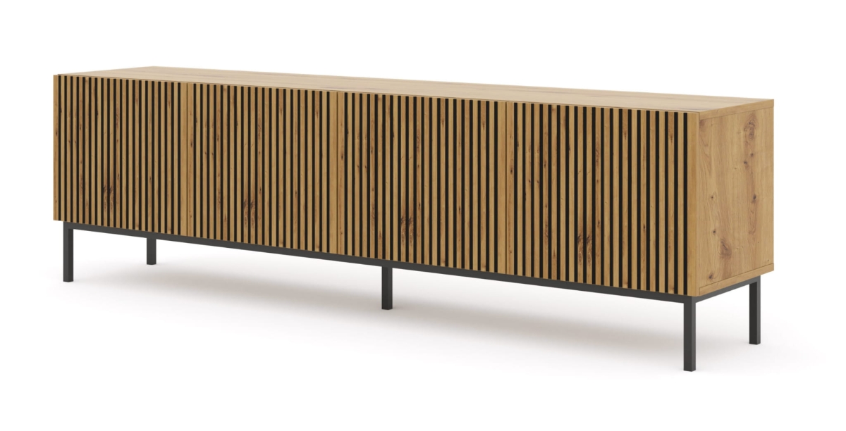 Ravenna F Szafka RTV200 4D frez MDF malowany z ramą