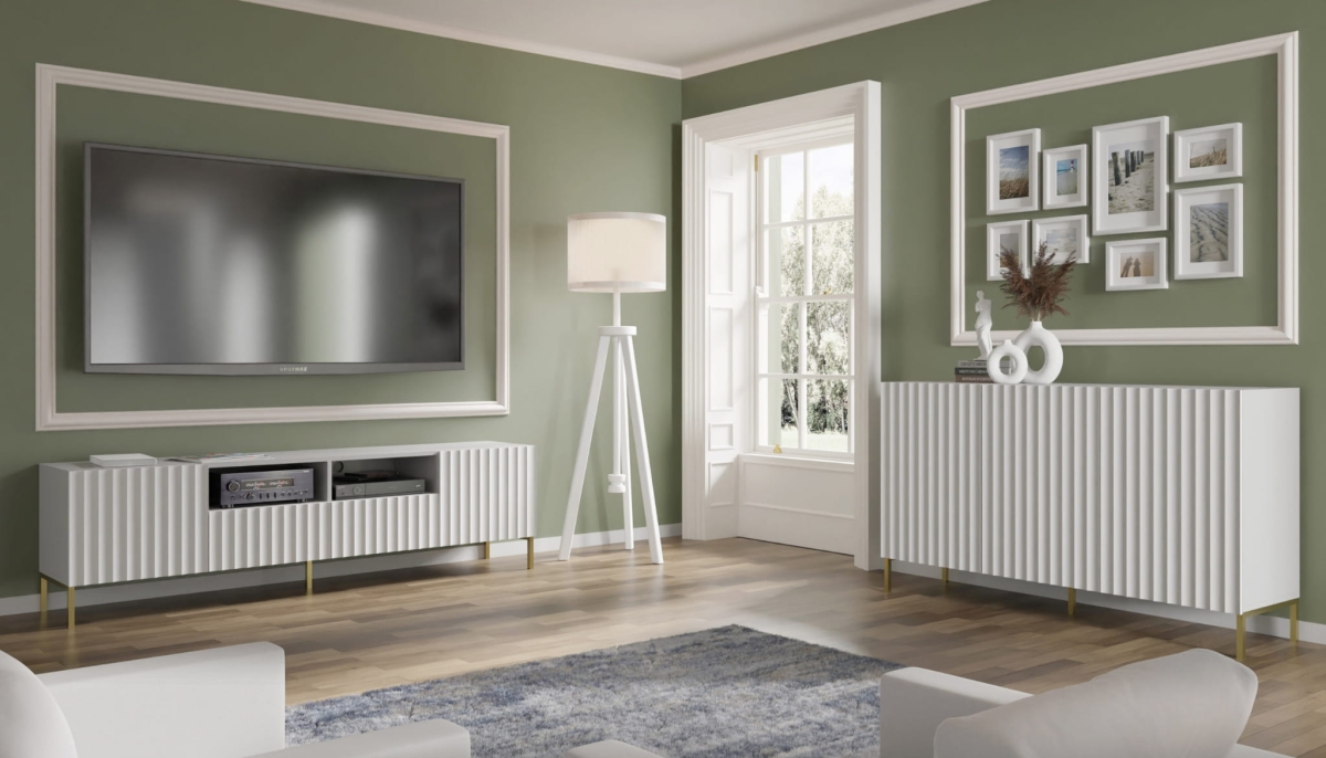 Komoda Wave 150 3D biały mat