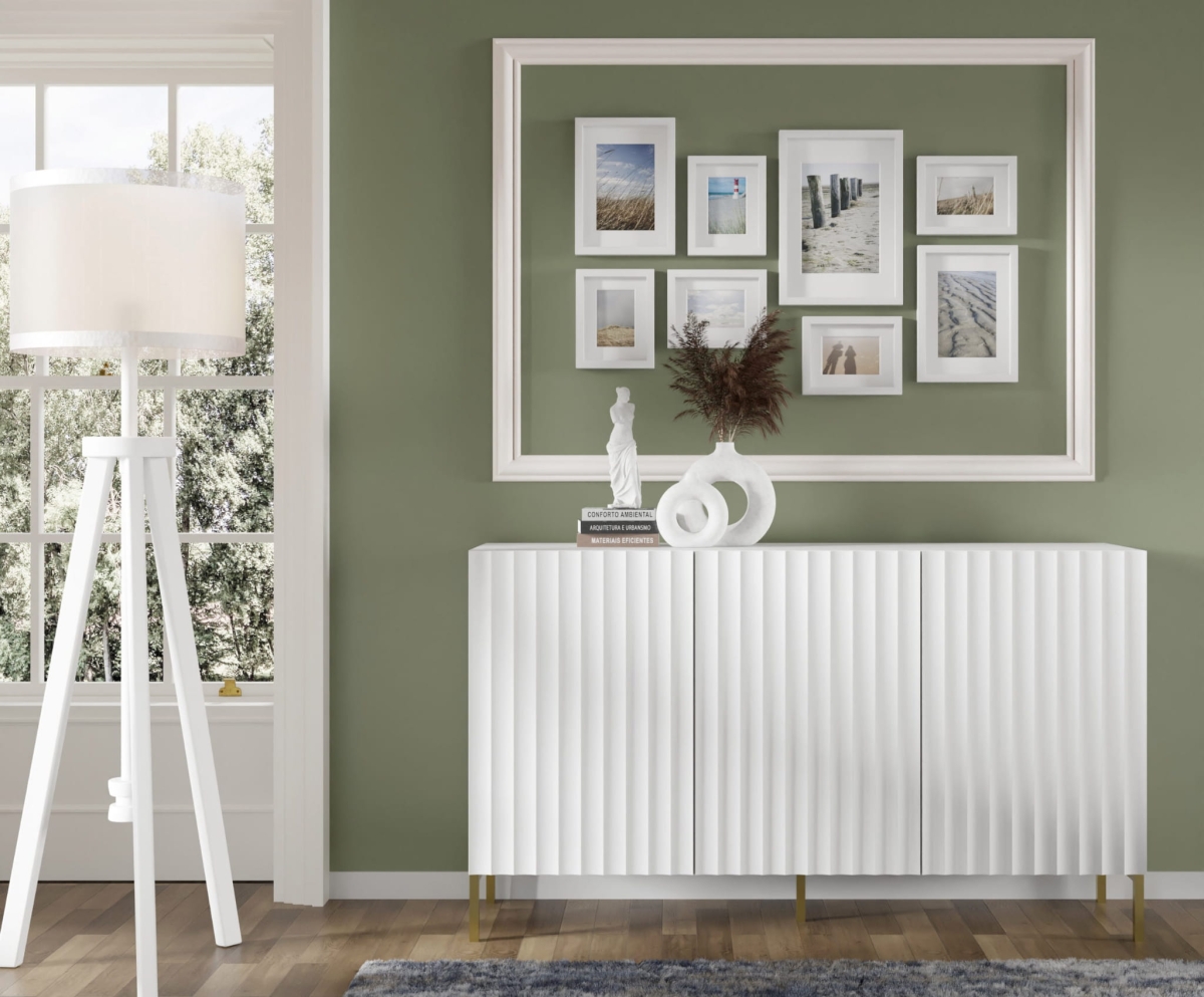 Komoda Wave 150 3D biały mat