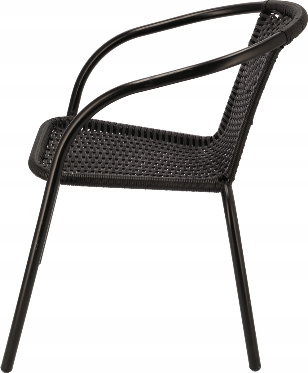 4 x Krzesło ogrodowe BISTRO - czarne