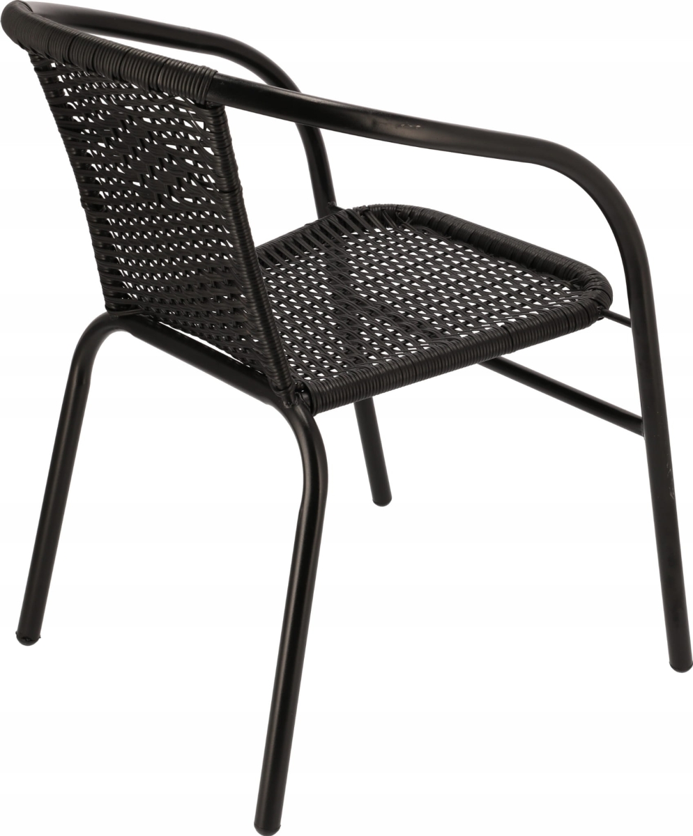4 x Krzesło ogrodowe BISTRO - czarne