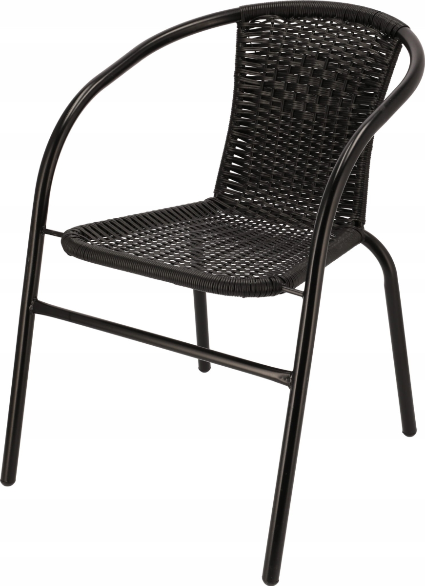 2 x Krzesło ogrodowe BISTRO - czarne