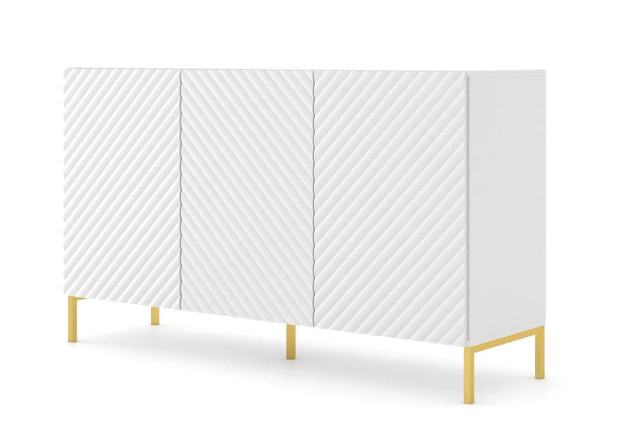 Komoda Surf 150 3D biały mat