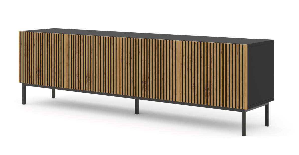 Ravenna F Szafka RTV200 4D frez MDF malowany z ramą