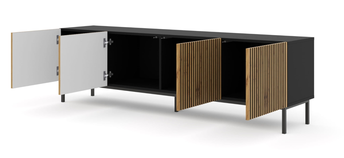 Ravenna F Szafka RTV200 4D frez MDF malowany z ramą