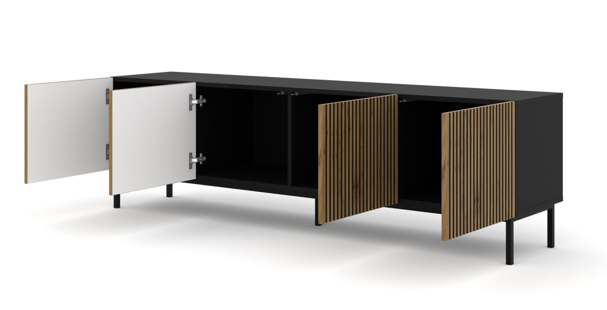 Ravenna F Szafka RTV200 4D frez MDF malowany z ramą