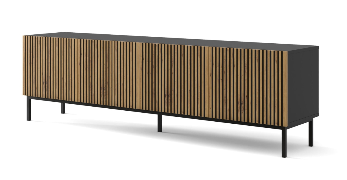 Ravenna F Szafka RTV200 4D frez MDF malowany z ramą