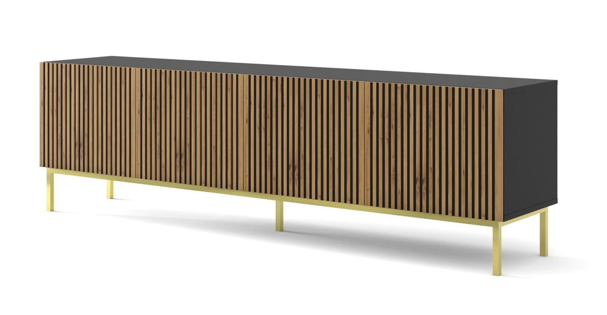 Ravenna F Szafka RTV200 4D frez MDF malowany z ramą