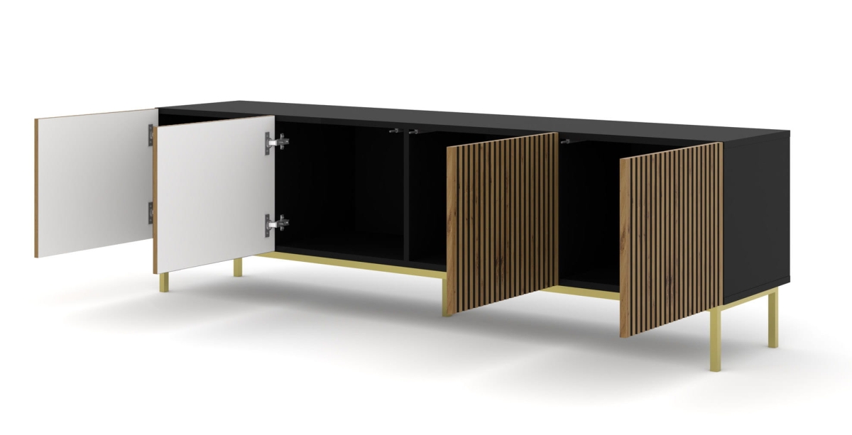 Ravenna F Szafka RTV200 4D frez MDF malowany z ramą