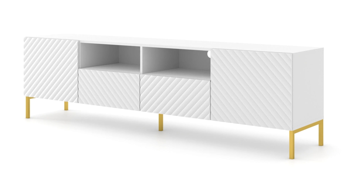 Szafka RTV Surf 200 2D2S biały mat