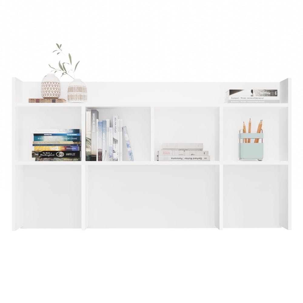 Nadstawka do Biurka 130 cm BIAŁA Regał Na Książki Dokumenty