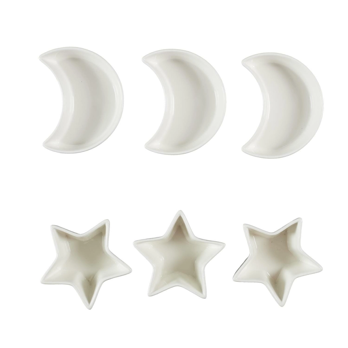 Zestaw 6 naczyń do serwowania Star/Moon biały