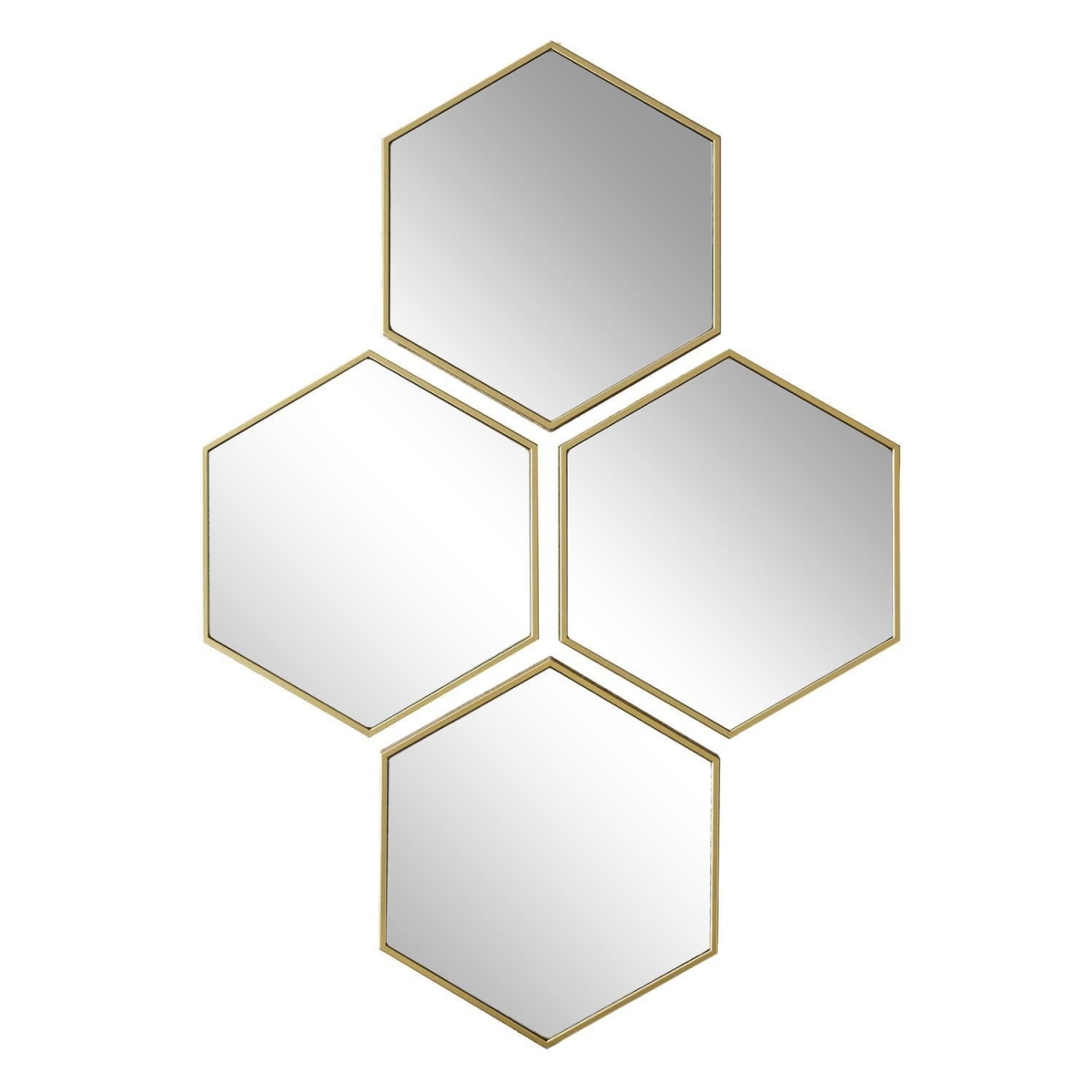 Zestaw 4 luster Diamond złoty