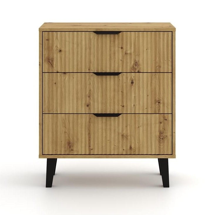 Komoda Scandi 3S SLIM DĄB ARTISAN