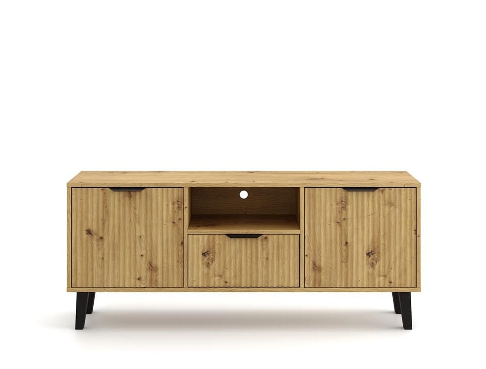 SZAFKA RTV Scandi 2D1S SLIM DĄB ARTISAN