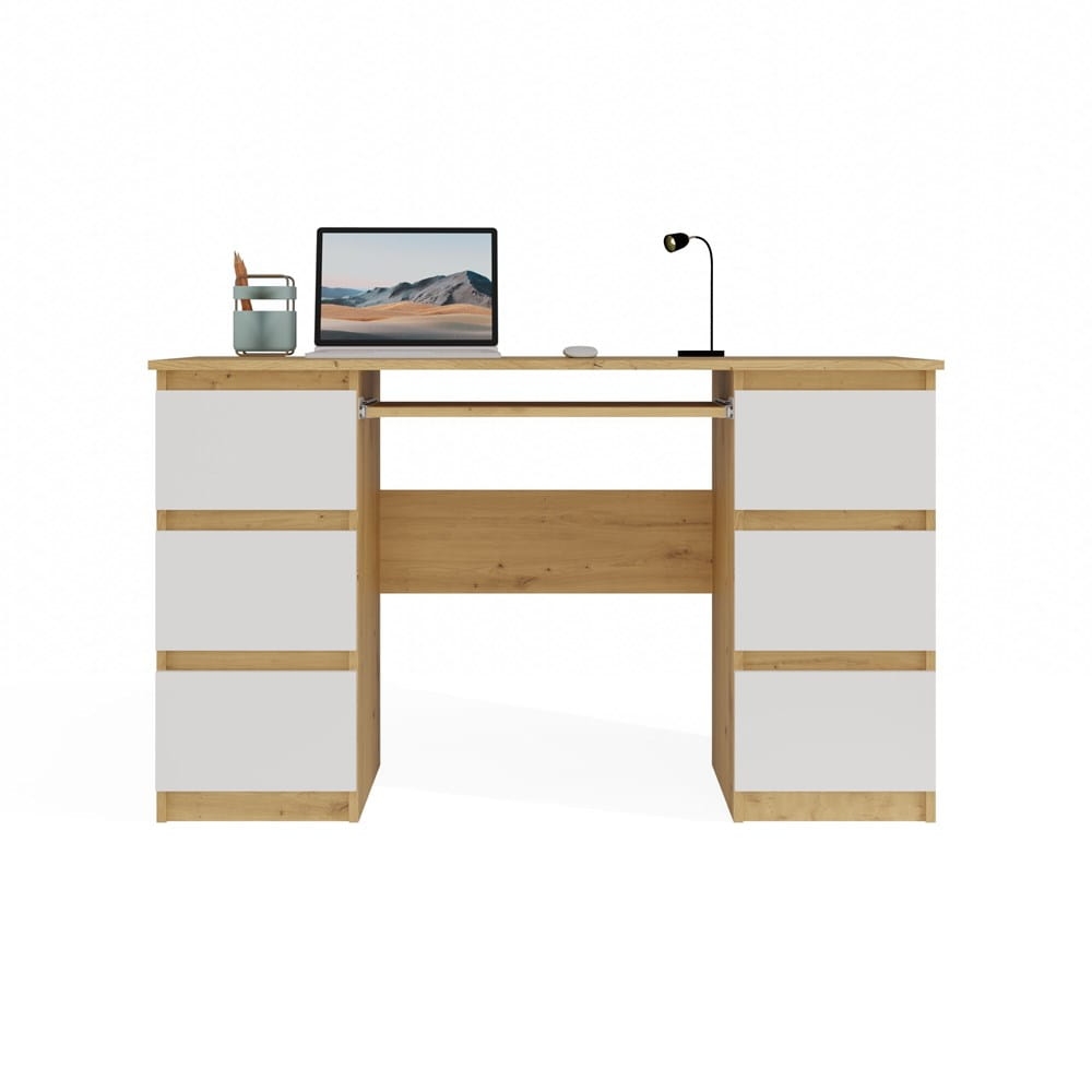 Biurko Kuba KUBA DĄB ARTISAN BIEL