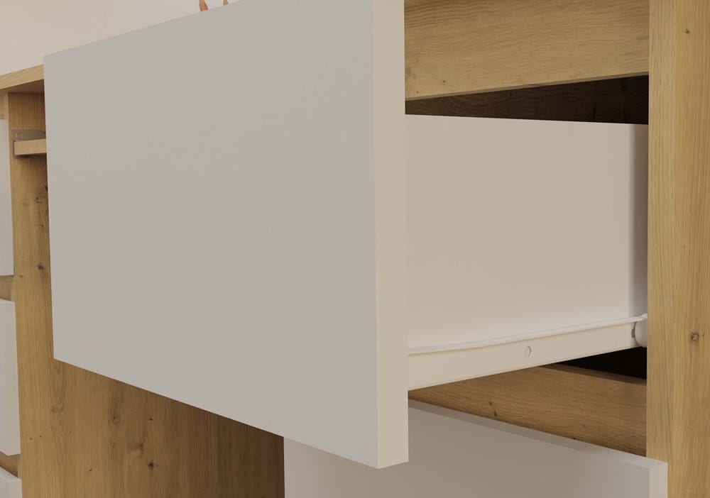 Biurko Kuba KUBA DĄB ARTISAN BIEL