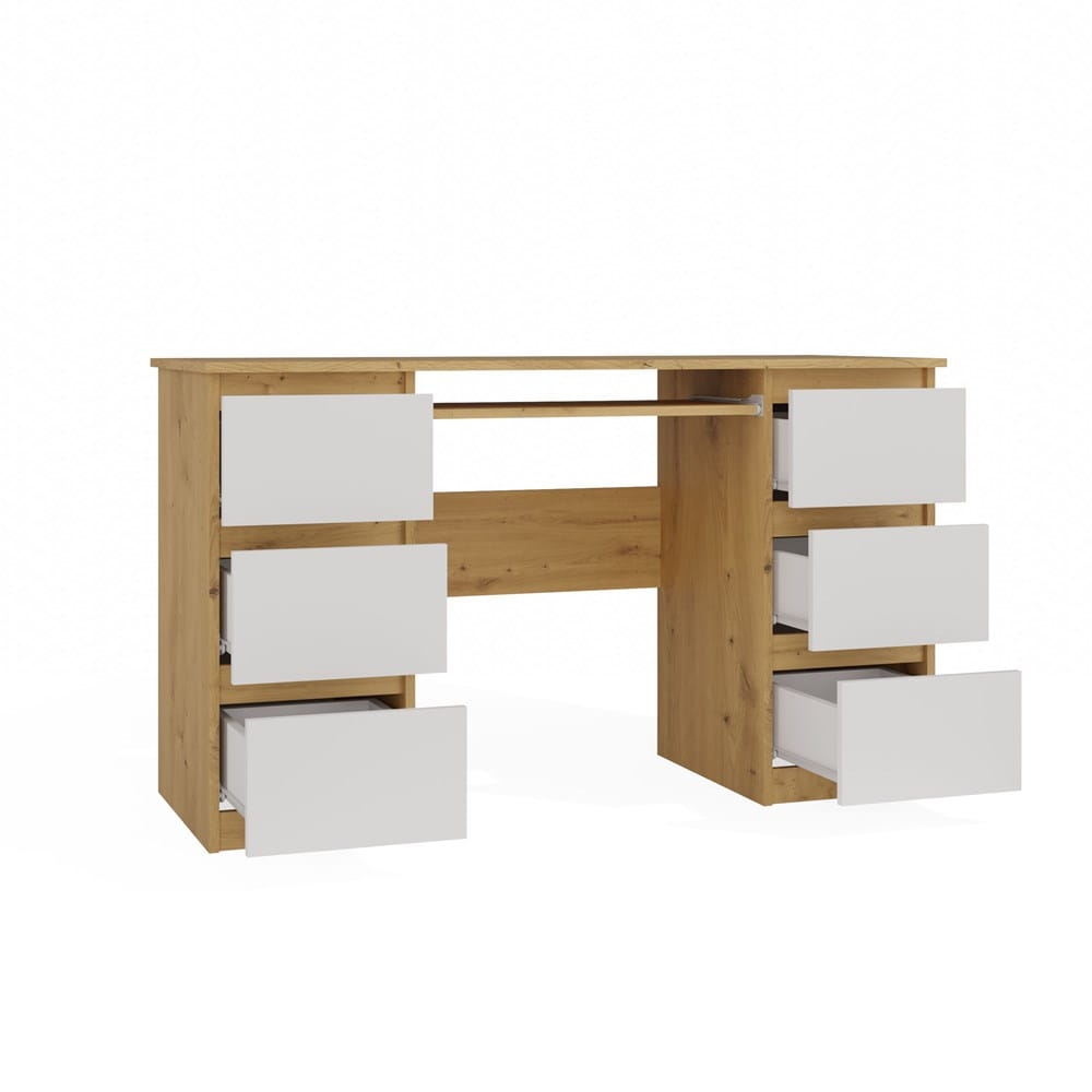 Biurko Kuba KUBA DĄB ARTISAN BIEL