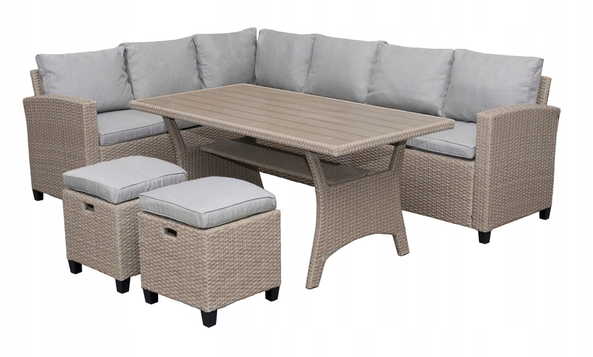 Narożnik ogrodowy VENEZIA - technorattan beż