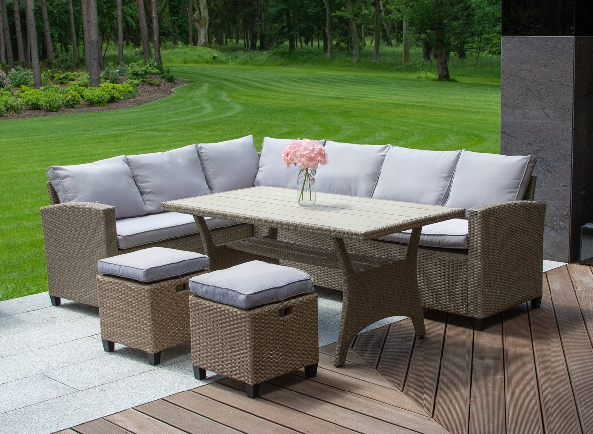 Narożnik ogrodowy VENEZIA - technorattan beż