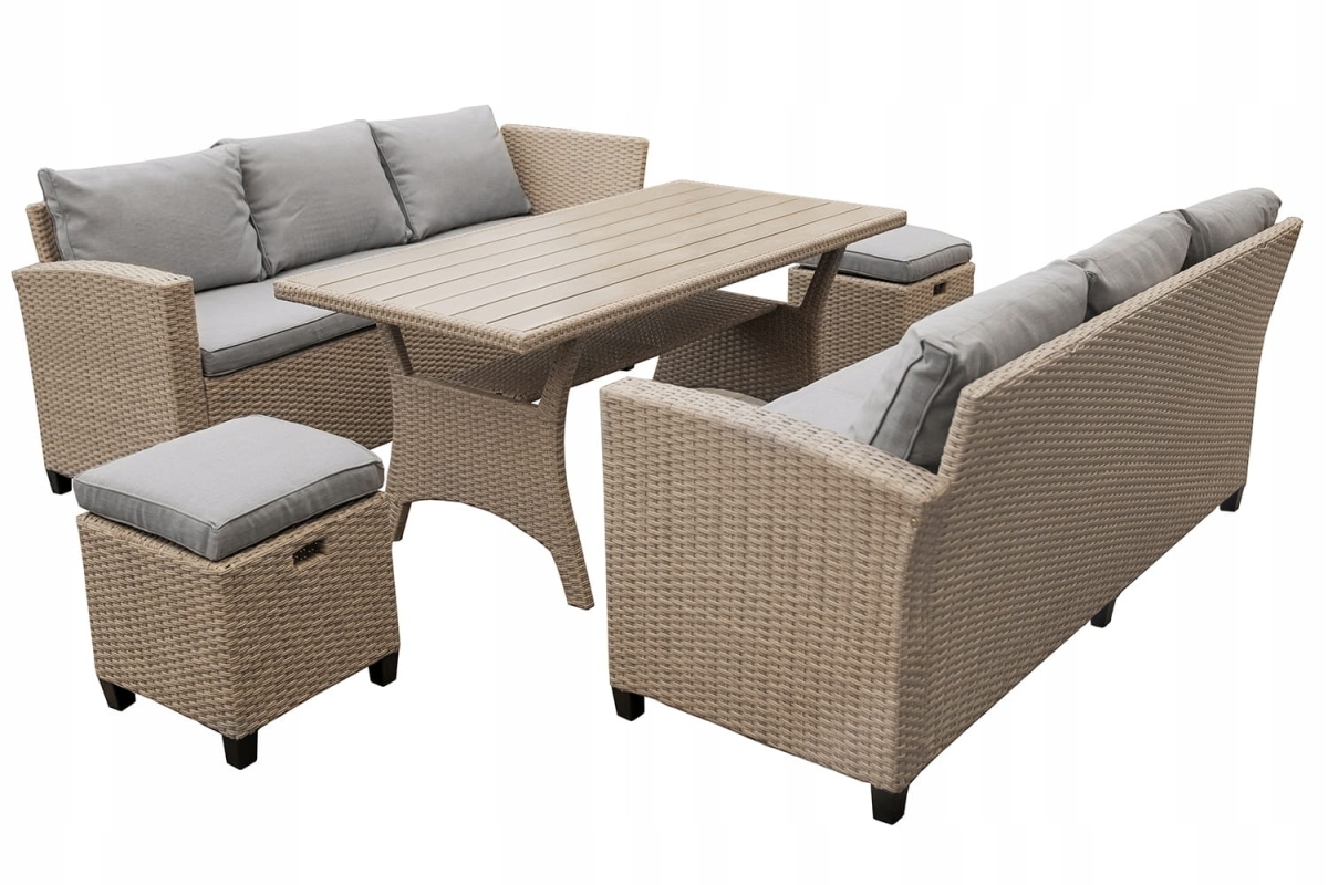 Narożnik ogrodowy VENEZIA - technorattan beż