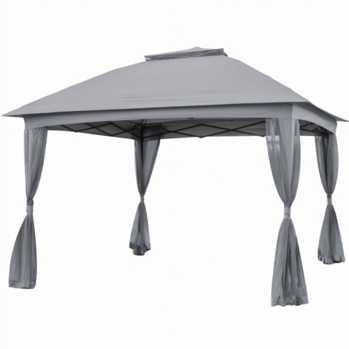 Pawilon ogrodowy antracytowy 3x3 m