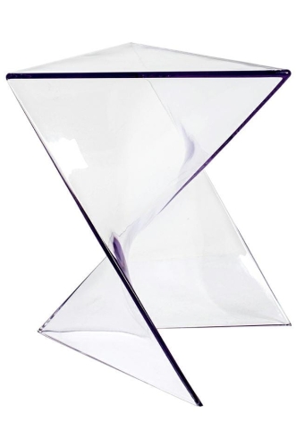 Stolik transparentny, w stylu glamour Zik