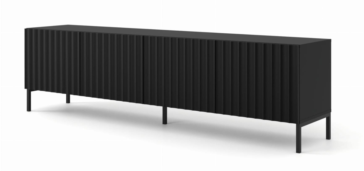 Szafka RTV Wave 200 4D czarny mat