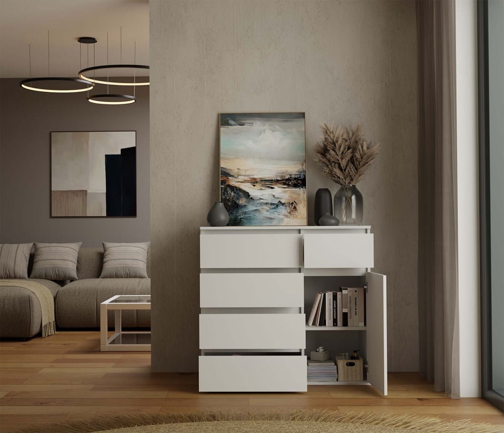 Komoda Malwa 1D5S BIAŁY