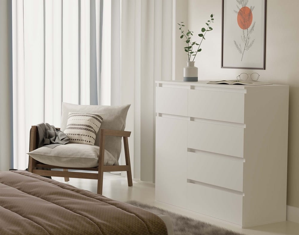 Komoda Malwa 1D5S BIAŁY
